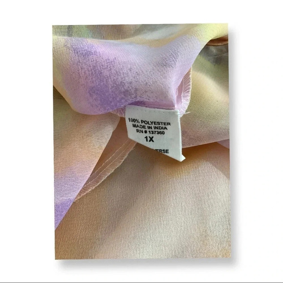 Live 4 Truth Size 3X Pastel Multi Color Swimsuit  Cover Up New - Picture 4 of 4